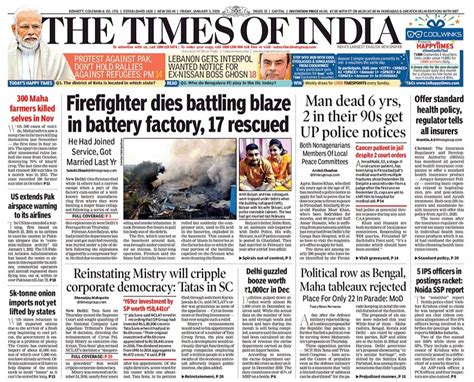 Newspaper Headlines: Tata Sons Goes To Supreme Court Over Cyrus Mistry ...