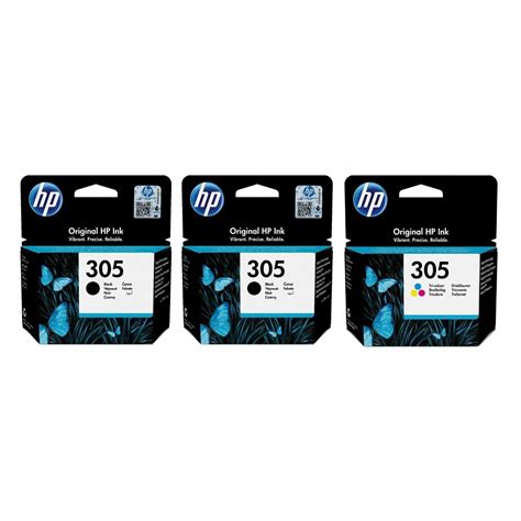 Hp 305 305xl Black Colour Ink Cartridges Lot For Hp Envy 6000 6010