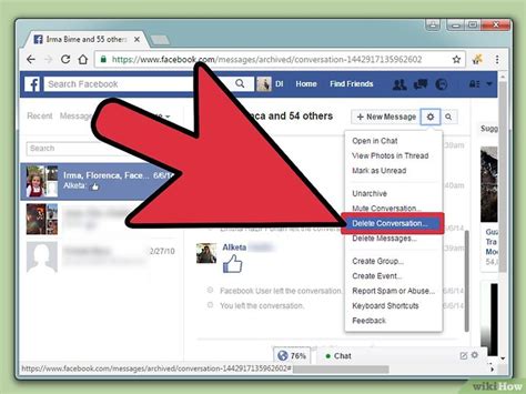 Open the facebook page and click settings. 2. Cómo borrar los mensajes archivados en Facebook