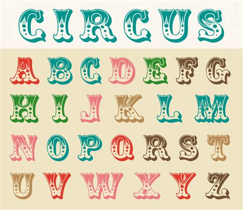 Free Printable Circus Letters Printable Templates
