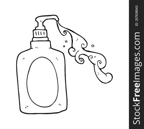 Black And White Cartoon Hand Soap Squirting Free Stock Images Photos