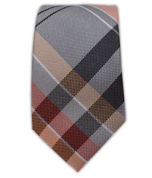 Sunrise Plaid - Charcoal/Orange (Skinny) | Skinny ties, Neck tie, Skinny