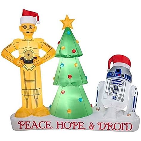 R2d2 And C3po Christmas Inflatable The Movie Of Star Wars