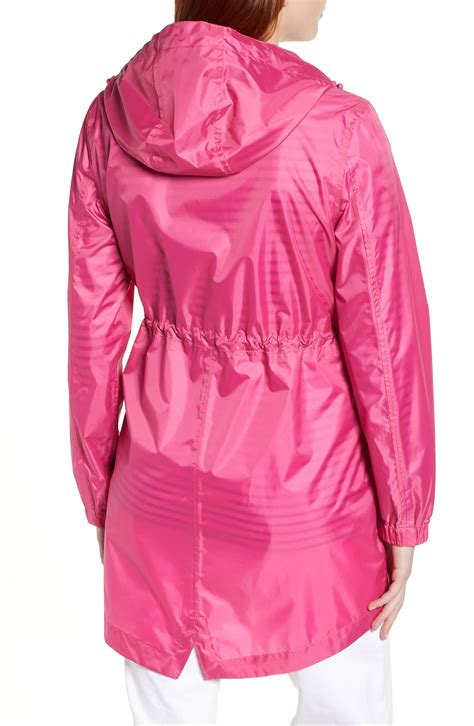 Joules Right As Rain Golightly Packable Waterproof Hooded Jacket Pink