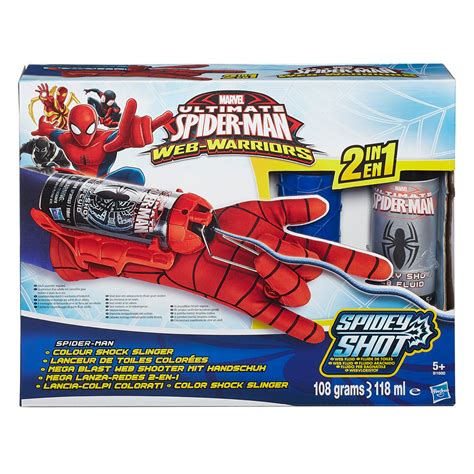 Marvel Ultimate Spider Man Web Warriors Spider Man Color Shock Slinger