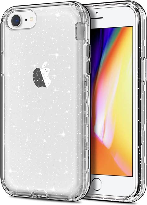 Hython For Iphone 8 Iphone 7 Case Crystal Clear Glitter