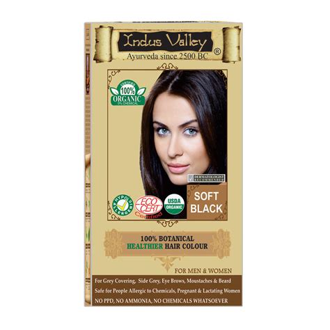 Buy Indus Valley 100 Organic Botanical Soft Black Herbal Hair Color One Touch Pack Online