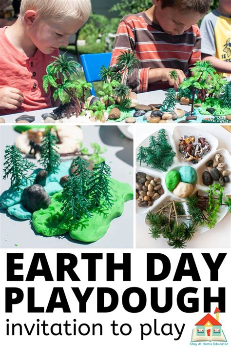 Teach Preschoolers To Care For The Earth With A Playdough Invitation To