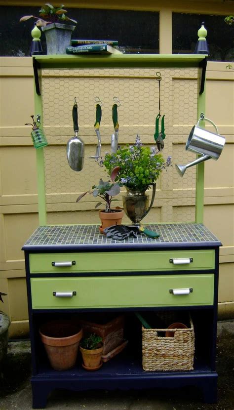 Diy Potting Bench Plans Ideas To Beautify Your Garden Upcycle