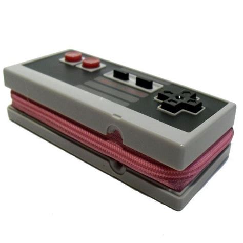 Nintendo Nes Video Game Controller Zippered Wallet Pink 2000
