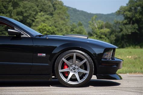 Ford Mustang S197 Black Project 6gr Seven Wheel Wheel Front