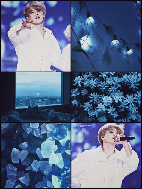 Bts Jimin Blue Aesthetic By Beaxh Bxtch On Deviantart