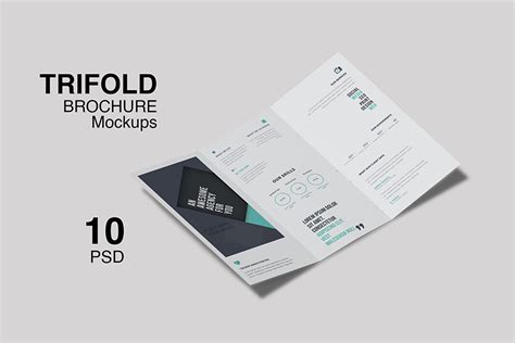 Trifold Brochure Mockup For Business Free Design Resources