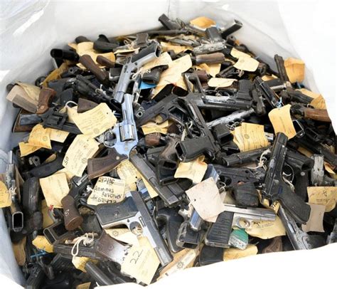Police Melt Down Over 30000 Illegal Firearms Sapeople Worldwide