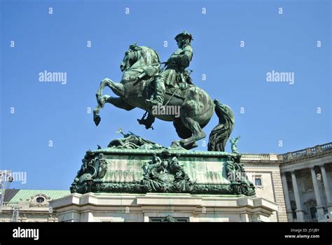 Prinz Eugen Statue Heldenplatz Wien Österreich Stockfotografie Alamy