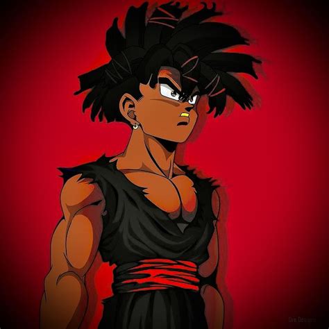 Black Dbz Gohan Black Anime Guy Black Cartoon Characters Black