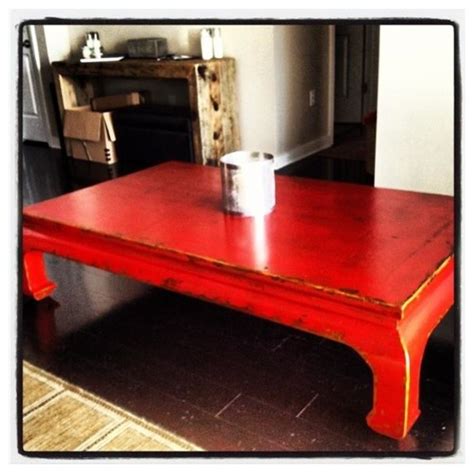 Made from dark wood, perfectly matches most room decors. Crimson Red Coffee/Living Table - Modern - Coffee Tables ...