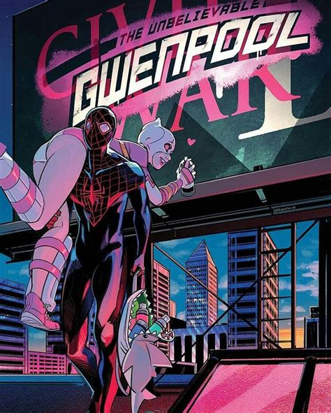 Spiderman Miles Morales And Gwen Pool Marvel Marvel Dc Comics Marvel
