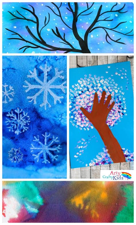 14 Wonderful Winter Art Projects For Kids Arty Crafty Kids