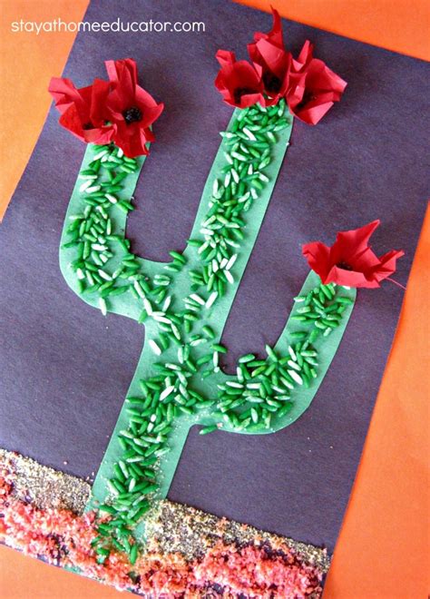 10 paper roll crafts for toddlers and preschoolers. Sensory Cactus Craft | Fun Family Crafts