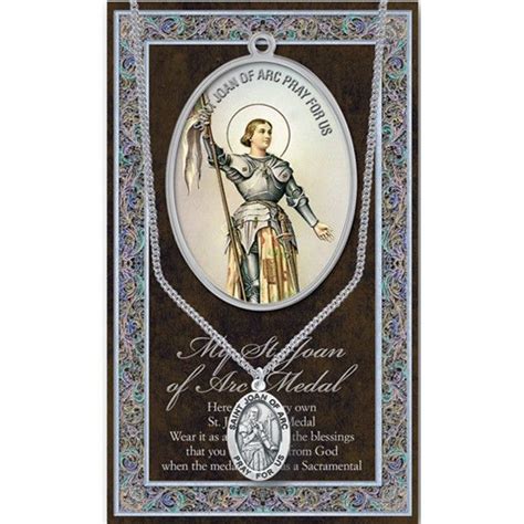 1 Saint Joan Of Arc St Joan Catholic Jewelry Catholic Medals