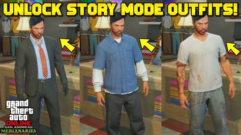 How To Get Michael Trevor And Franklins Outfits In Gta 5 Online San
