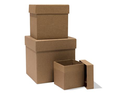 Buy Cube Shaped Cardboard Box Raw Brown Online At Modulor