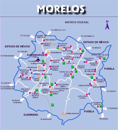 Sintético 91 Foto Mapa De Morelos Con Division Politica Y Nombres Alta