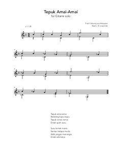 134 likes · 1 talking about this. Tepuk Amai-Amai by folklore - sheet music on MusicaNeo