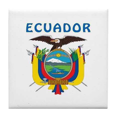 Ecuador Coat Of Arms Tile Coaster By Royalteez Cafepress