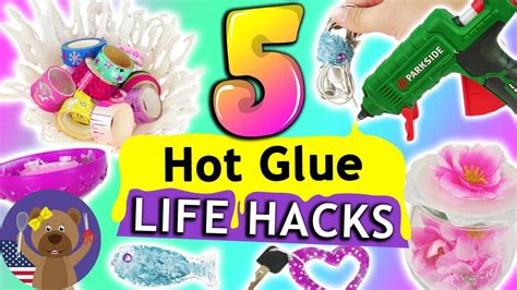 Mini glue gun melts glue at higher temperatures for stronger bonds. Hot Glue DIYs & Life Hacks | Hot Glue Gun Projects ...