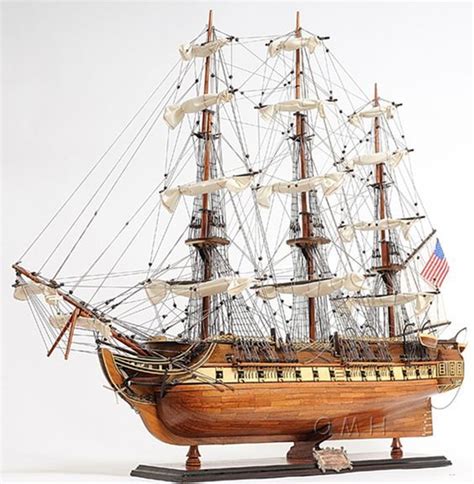 Uss Constitution 1798 Old Ironsides Wood Tall Ship Model 38 Model