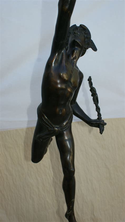 Antique Bronze Statue Of Mercury