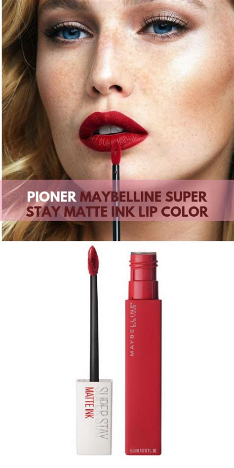 maybelline super stay matte ink lip color red creates a flawless matte finish with up to 16