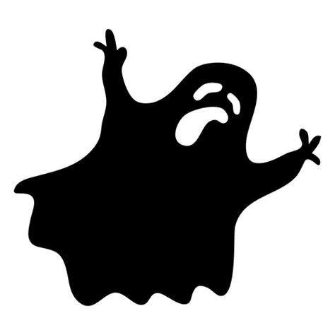 Black Ghost Silhouette 3 Halloween Crafts