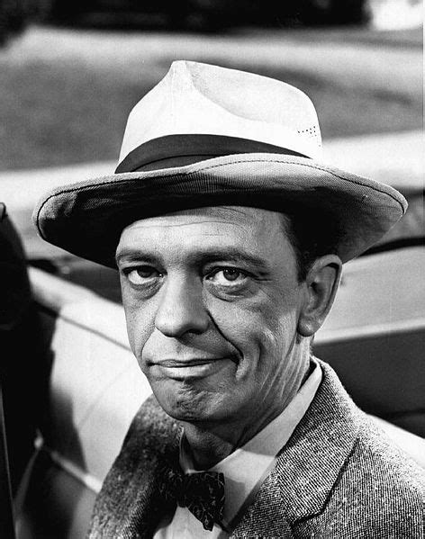 Don Knotts Who Is Best Remembered As Barney Fife On The Andy Griffith