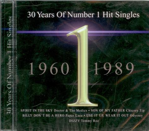 Various Artists 30 Years Of Number 1 Hit Singles Music