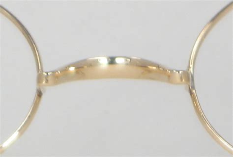 optometrist attic geneva optical gold wire rim oval antique eyeglasses