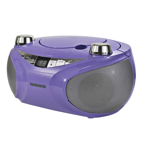 Magnavox Bluetooth CD Boombox Purple MD6949 PL Walmart Com