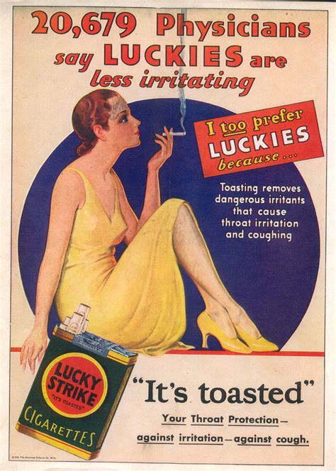 Subliminal Lucky Strike Cigarette Ad 1930 In Addition To Flickr