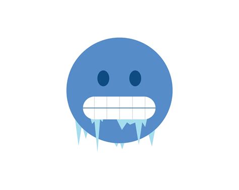 Vector Frozen Face Emoji Design Svg  Png Eps Etsy Hong Kong