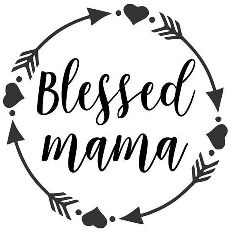 Clip Art And Image Files Blessed Mama Svg Cricut Svg Silhouette Cut File