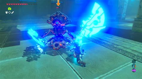 The Legend Of Zelda Breath Of The Wild Shrine Mini Guardian Fight
