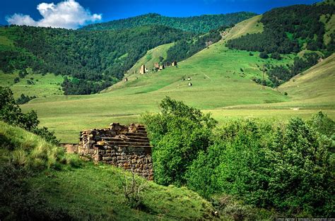 The Beautiful Scenery Of The Mountain Ingushetia · Russia