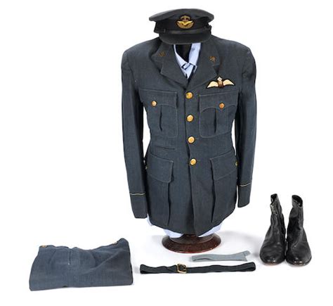 Bonhams Uniform Of Pilot Officer Walter Beaumont Dfc An Ace Who