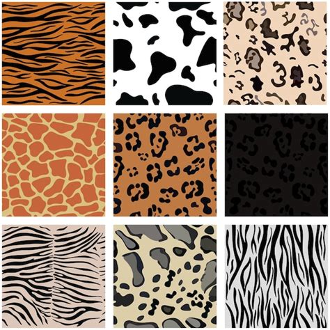 Premium Vector Set Of Seamless Animal Print Patterns