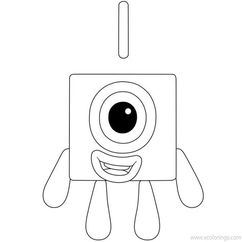 Numberblocks Coloring Pages 1 2 3