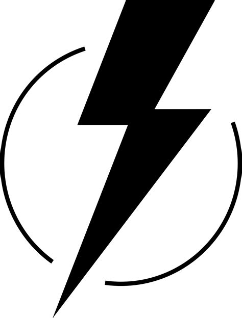 Lightning Bolt Icon Vector Clipart Image Free Stock Photo Public