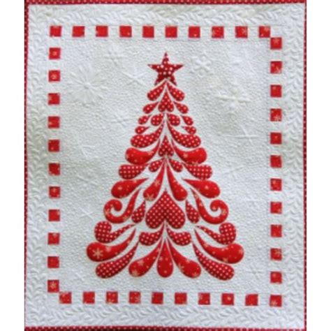 Cherry Blossoms Quilting Studio Feathered Christmas Tree Applique
