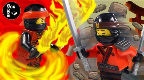 Lego Battle Fire Ninja Vs Earth Ninja Forest Ambush Stop Motion